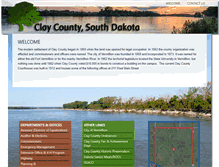 Tablet Screenshot of claycountysd.org